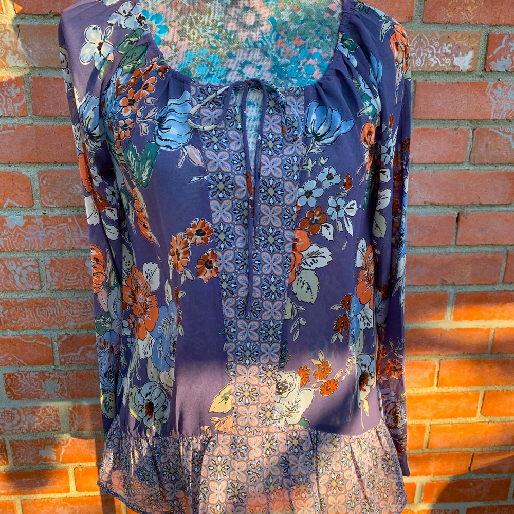 O’Neill long sleeved voile top